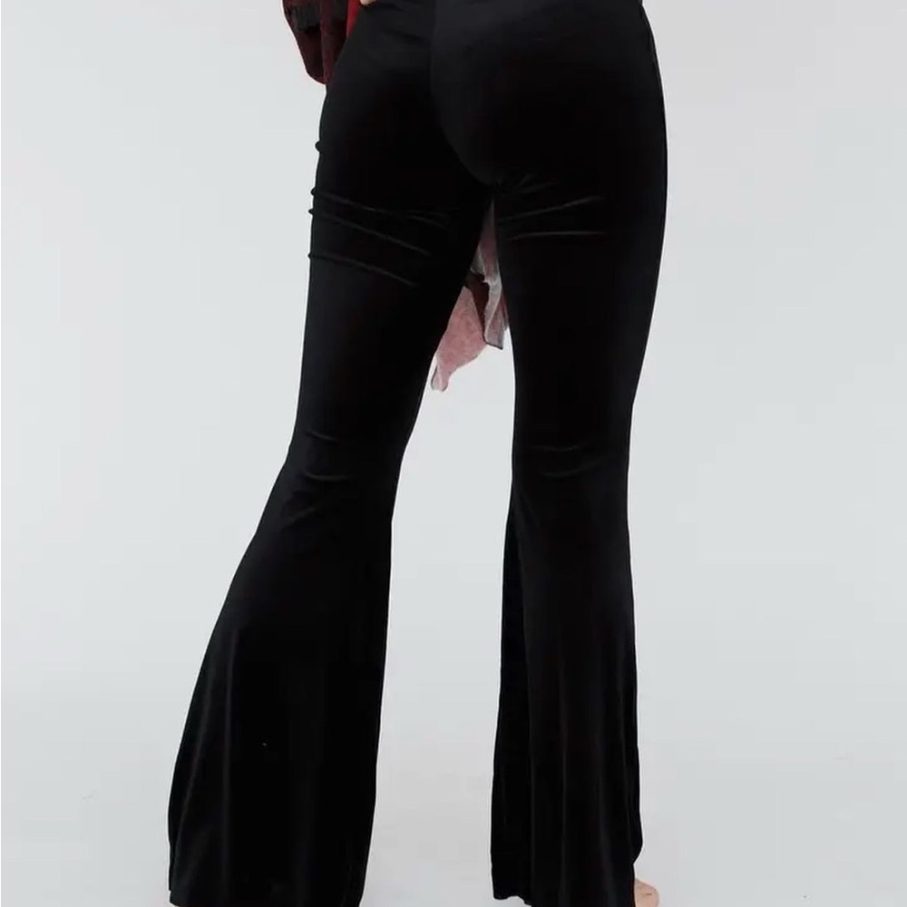 Three Bird Nest Black Flare Boot Cut Pants - Picture 2 of 2